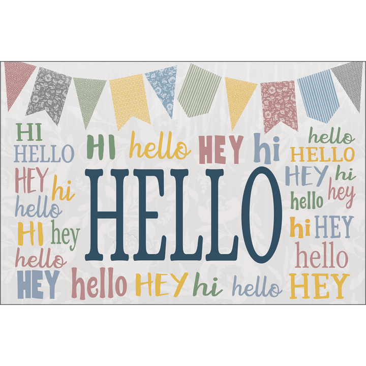 Classroom Cottage Hello Postcards-Postcards-Tools 4 Teaching-Classroom Decor and More