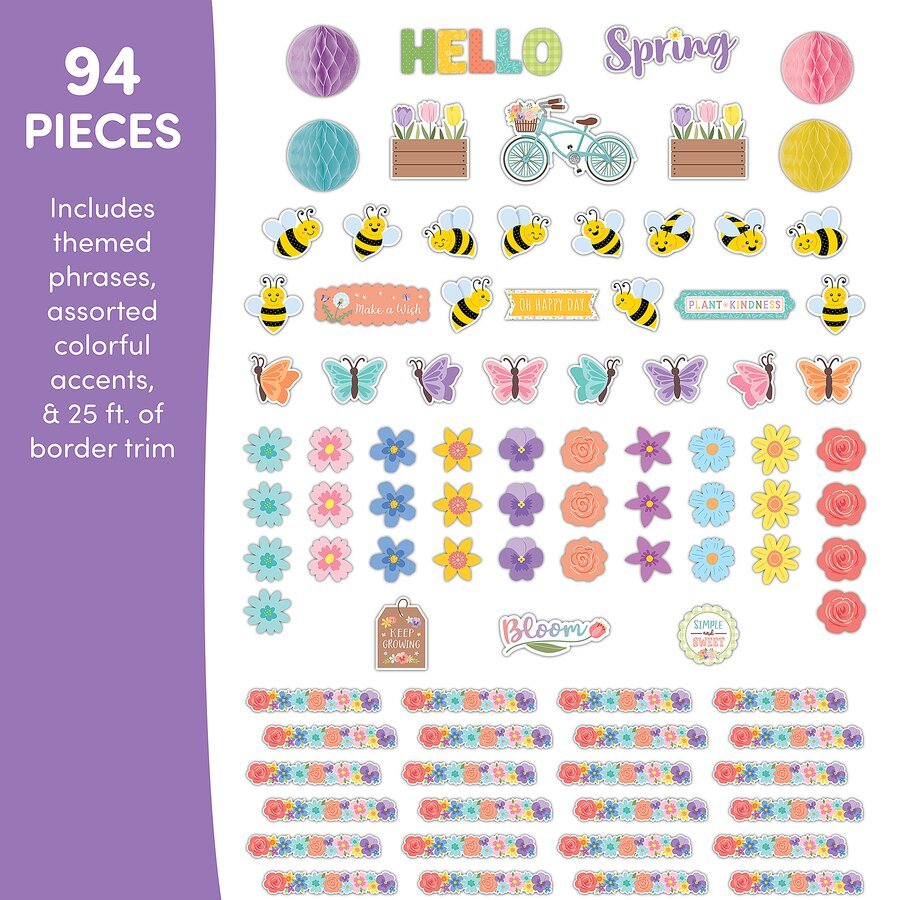 Hello Spring Create and Decorate Quick Kit-Tools 4 Teaching-Classroom Decor and More