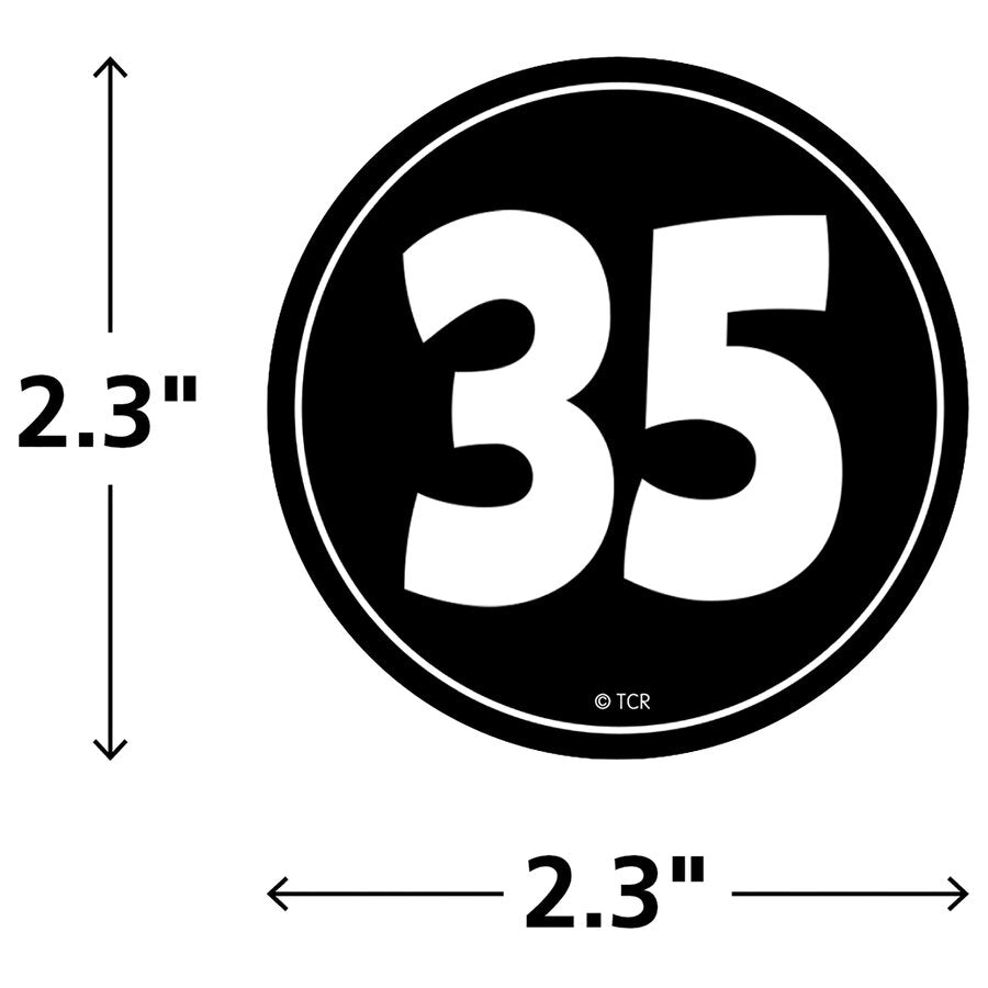 Black and White Number Magnetic Numbers Accents-Magnetic-Tools 4 Teaching-Classroom Decor and More
