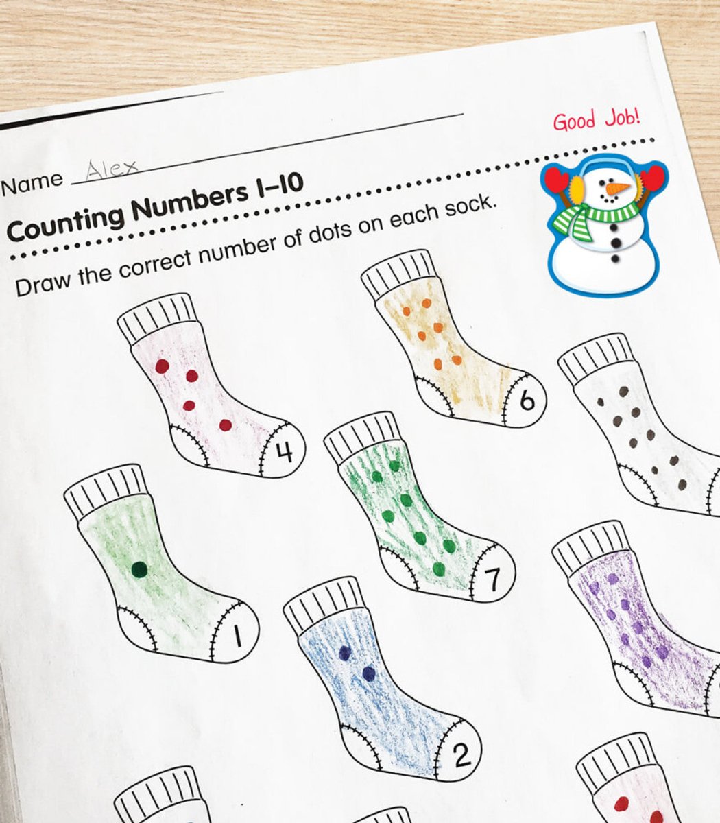 Snowmen Shape Stickers - Tools 4 Teaching