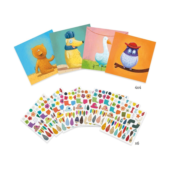 *Create Animals Sticker Collage Activity-Craft Activity-Tools 4 Teaching-Classroom Decor and More