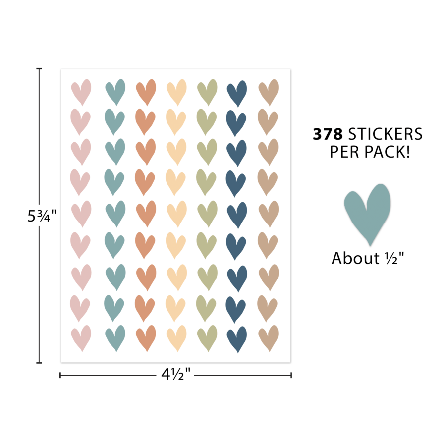 Everyone is Welcome Hearts Mini Stickers-Stickers-Tools 4 Teaching-Classroom Decor and More