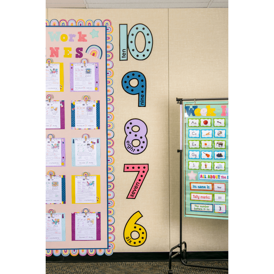 Oh Happy Day Rainbows Die-Cut Border Trim-Borders-Tools 4 Teaching-Classroom Decor and More