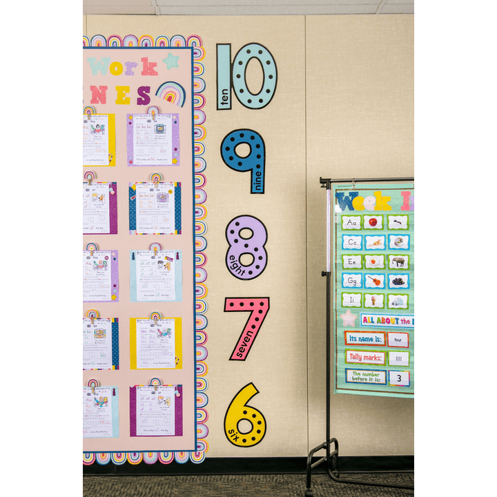 Oh Happy Day Rainbows Die-Cut Border Trim-Borders-Tools 4 Teaching-Classroom Decor and More