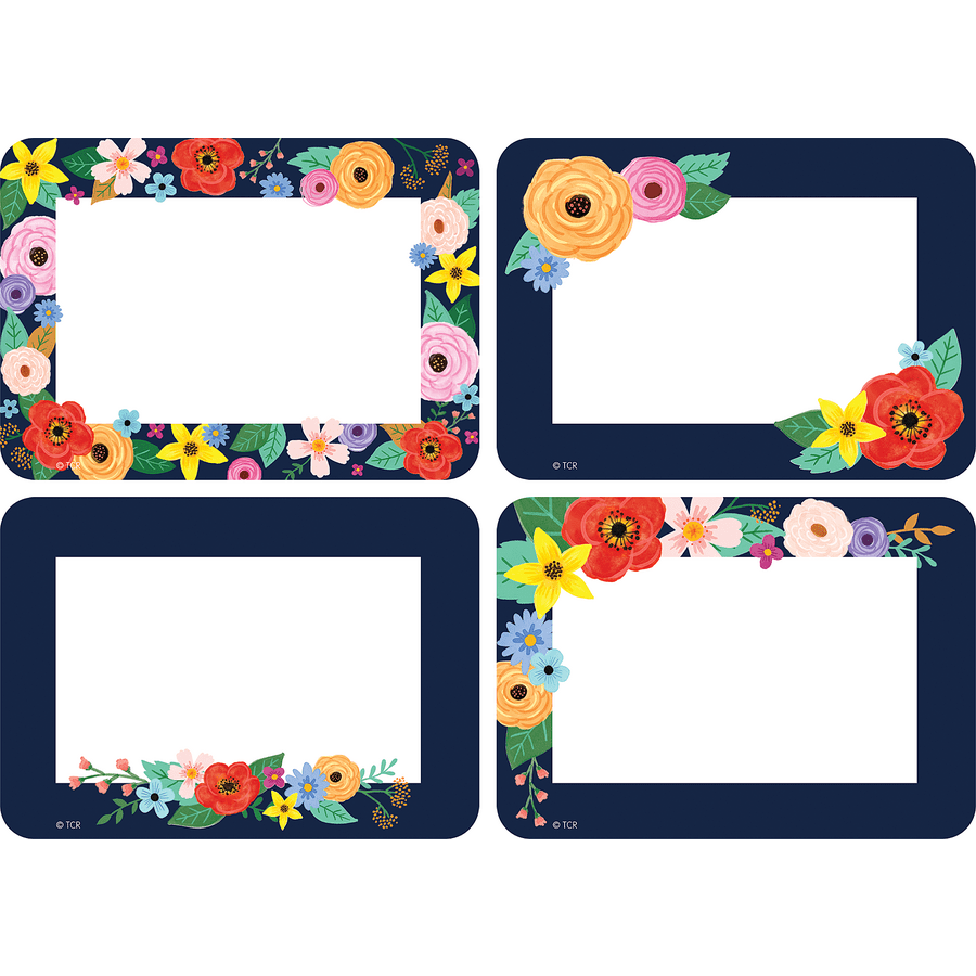 Wildflowers Name Tags/Labels - Multi-Pack-Nameplates & Name Tags-Tools 4 Teaching-Classroom Decor and More