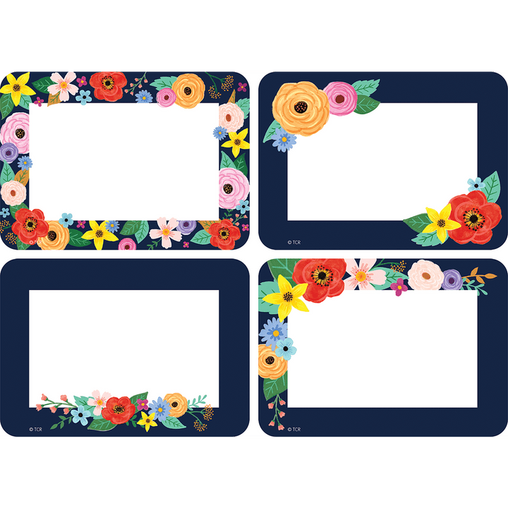 Wildflowers Name Tags/Labels - Multi-Pack-Nameplates &amp; Name Tags-Tools 4 Teaching-Classroom Decor and More