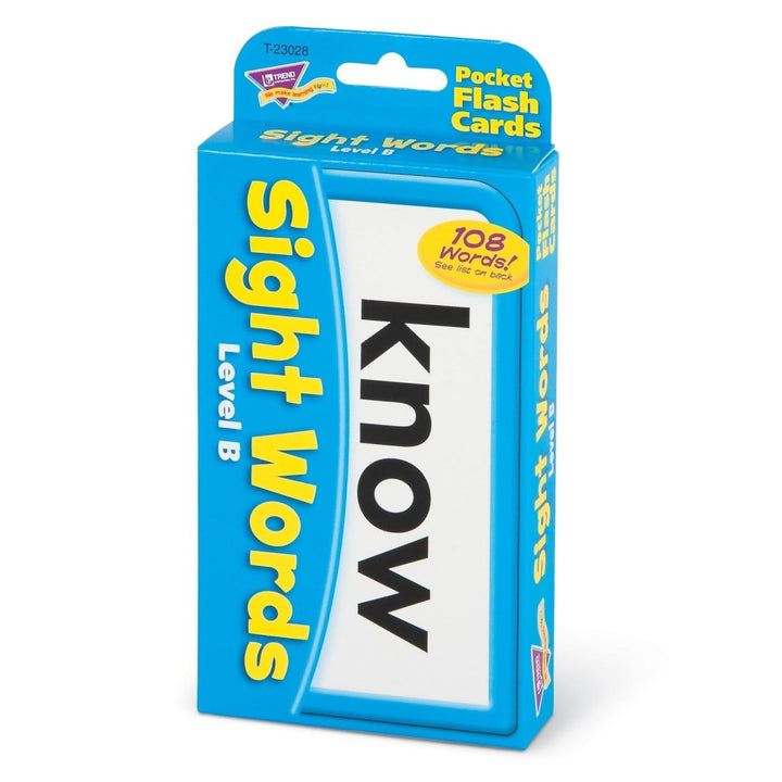 Sight Words – Level B Pocket Flash Cards-Flashcards-Tools 4 Teaching-Classroom Decor and More