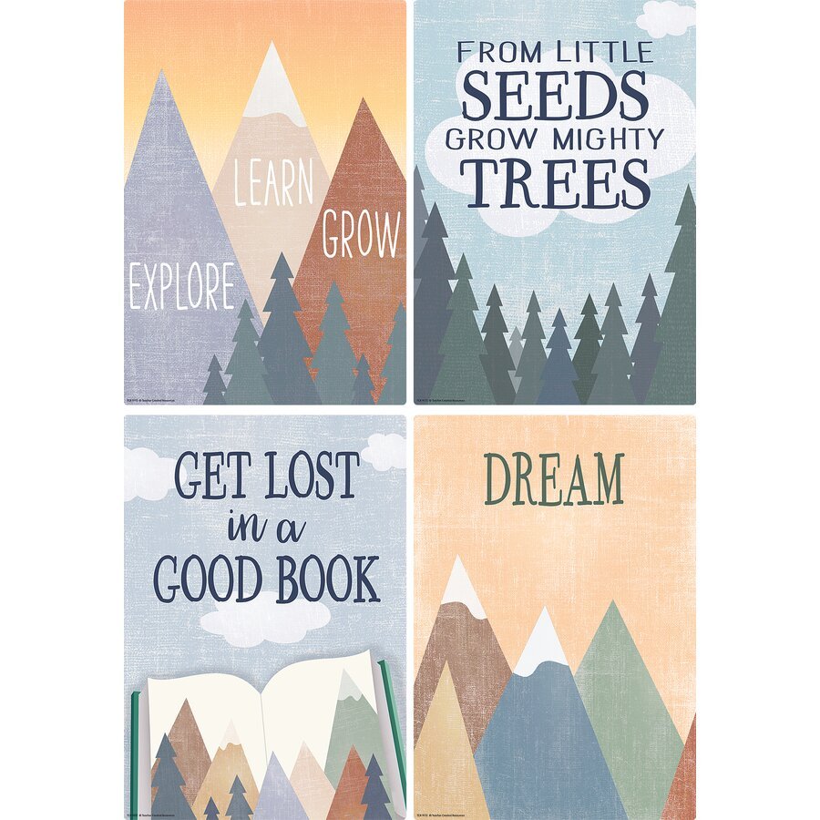 Moving Mountains Small Poster Set-Posters-Tools 4 Teaching-Classroom Decor and More