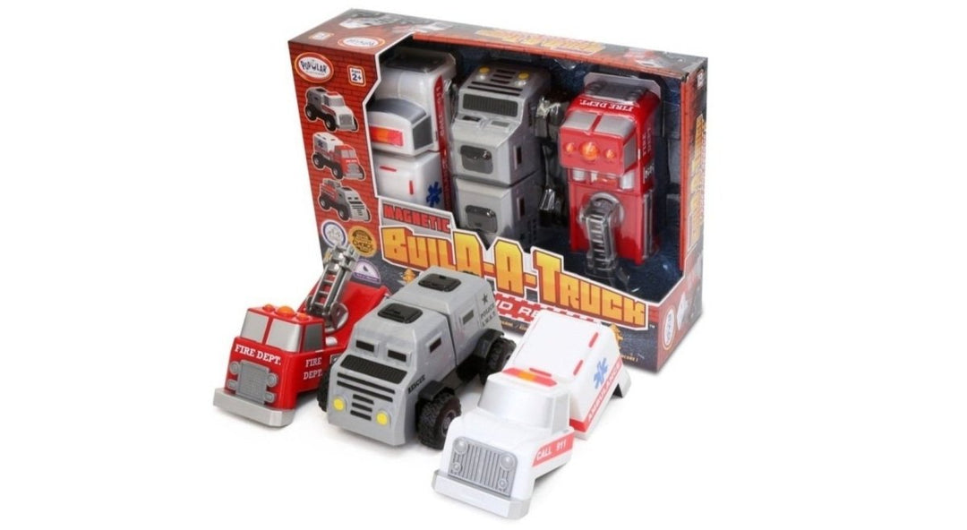 Magnetic Build-A-Truck - Fire and Rescue-Vehicles & Construction-Tools 4 Teaching-Classroom Decor and More