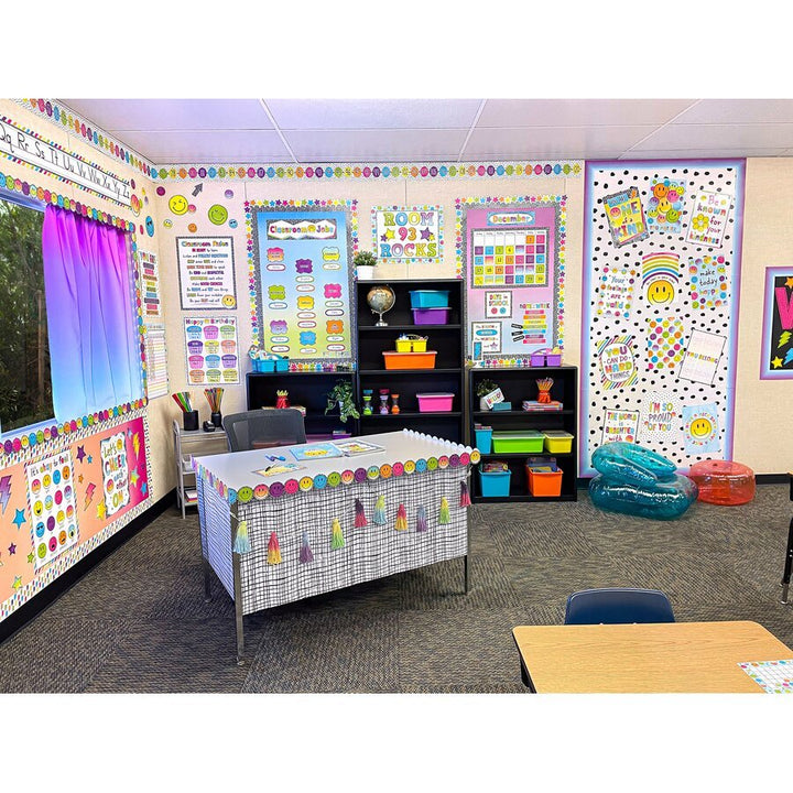 Better Than Paper® Bulletin Board Roll: Black Painted Dots on White-Bulletin Board Paper - Fadeless-Tools 4 Teaching-Classroom Decor and More