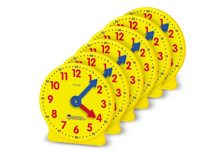 Big Time™ Geared Mini-Clocks, Set of 6-Time & Money-Tools 4 Teaching-Classroom Decor and More