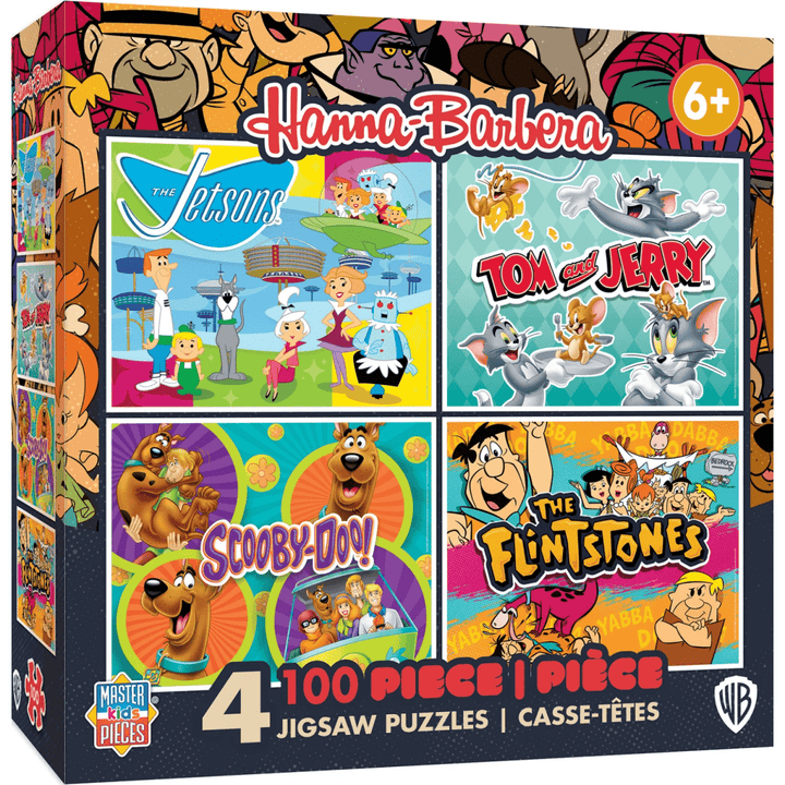 Hanna-Barbera 4-Pack 100 Piece Jigsaw Puzzles-Puzzles-Tools 4 Teaching-Classroom Decor and More