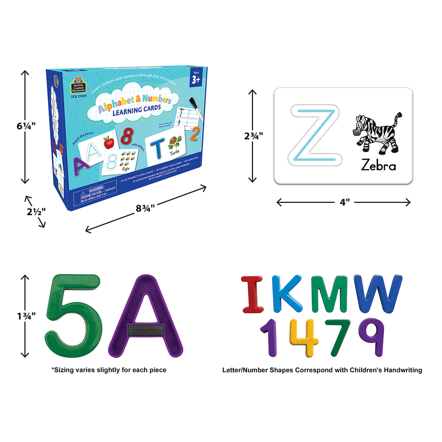 Alphabet & Numbers Learning Cards-Subjects - Reading - Alphabet-Tools 4 Teaching-Classroom Decor and More