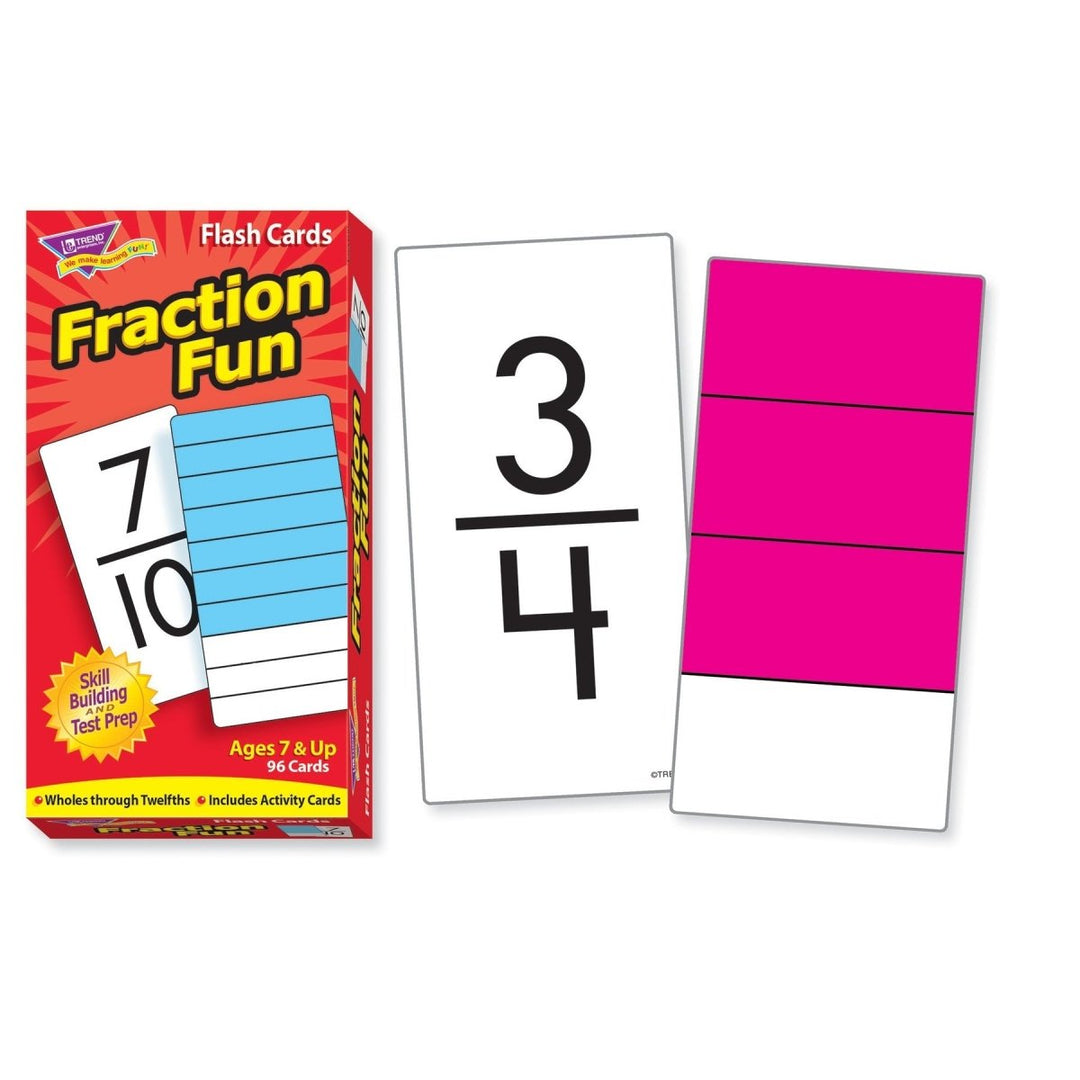 Fraction Fun Skill Drill Flash Cards-Flashcards-Tools 4 Teaching-Classroom Decor and More