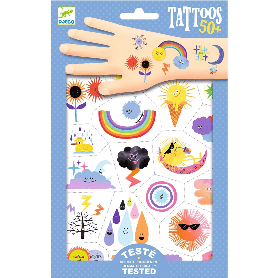 Weather Emojis Temporary Tattoos-Craft Activity-Tools 4 Teaching-Classroom Decor and More