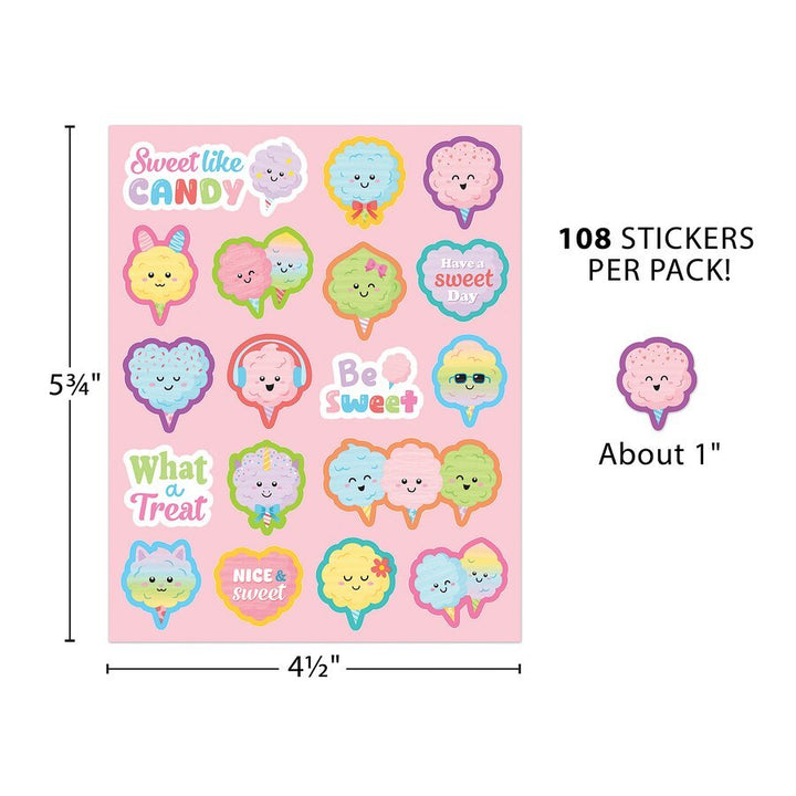 Cotton Candy Smelly Stickers-Stickers-Tools 4 Teaching-Classroom Decor and More