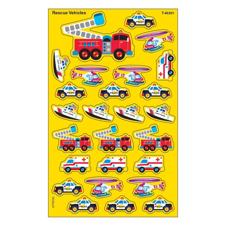 Rescue Vehicles superShapes Stickers – Large-Stickers-Tools 4 Teaching-Classroom Decor and More