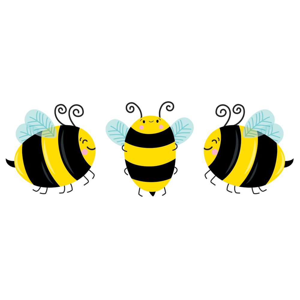 Bees 6" Designer Cut-Outs-Accents-Tools 4 Teaching-Classroom Decor and More