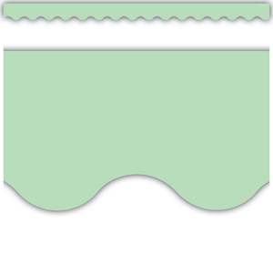 Scalloped Border Trim: Mint Green-Borders-Tools 4 Teaching-Classroom Decor and More