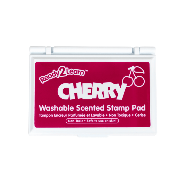 Washable Scented Stamp Pad - Dark Red (Cherry)-Stamps & Stamp Pads-Tools 4 Teaching-Classroom Decor and More