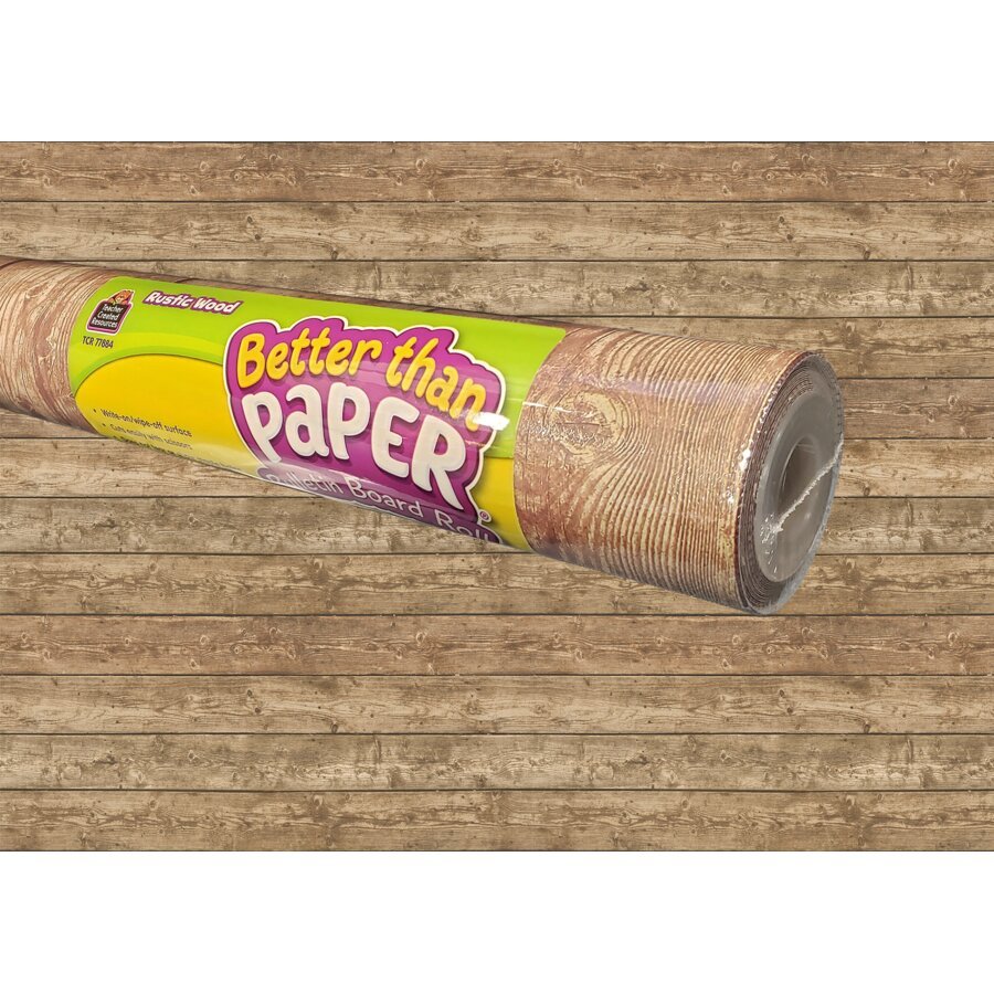 Better Than Paper® Bulletin Board Roll: Rustic Wood-Bulletin Board Paper - Better Than Paper-Tools 4 Teaching-Classroom Decor and More