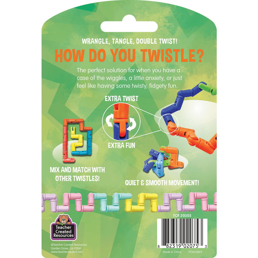 Twistle Double Twist Bright Splash-Fidgets-Tools 4 Teaching-Classroom Decor and More