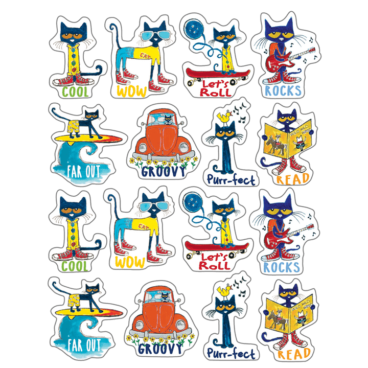 Pete the Cat Stickers-Stickers-Tools 4 Teaching-Classroom Decor and More