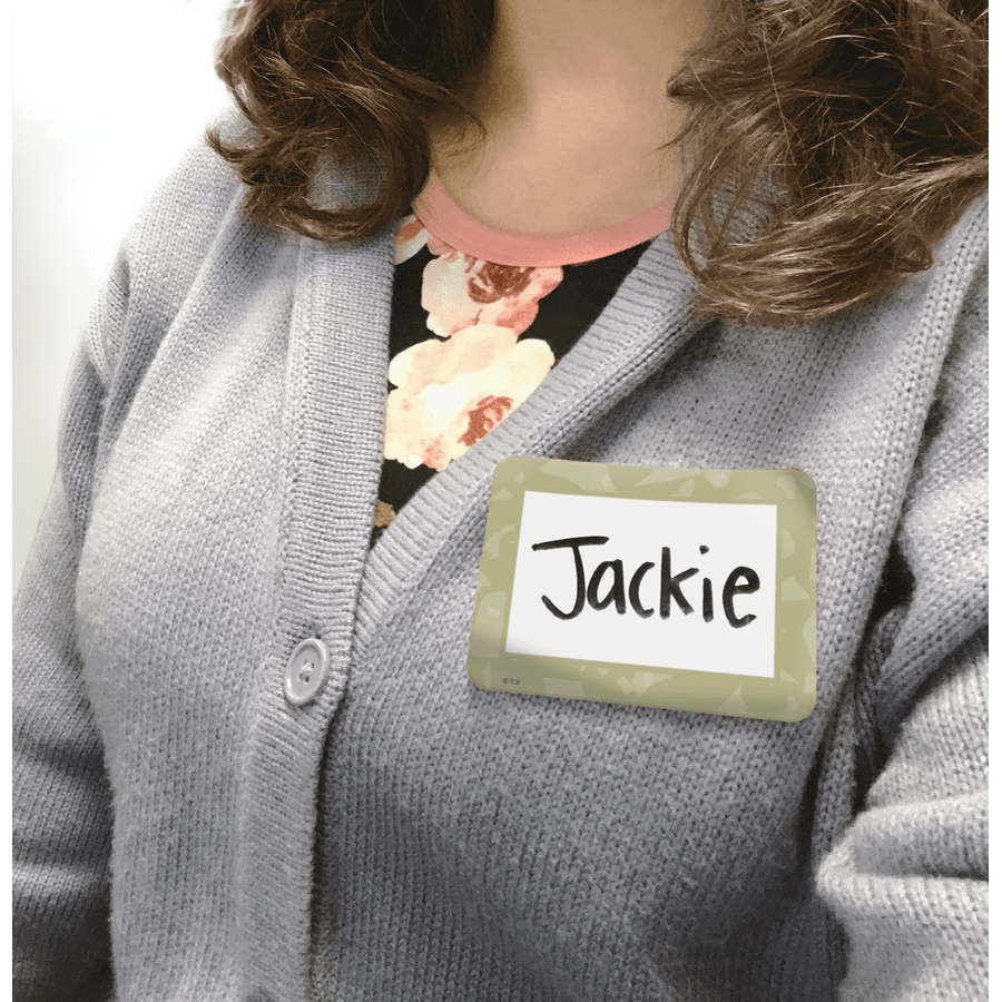 Terrazzo Tones Name Tags/Labels - Multi-Pack-Nameplates &amp; Name Tags-Tools 4 Teaching-Classroom Decor and More
