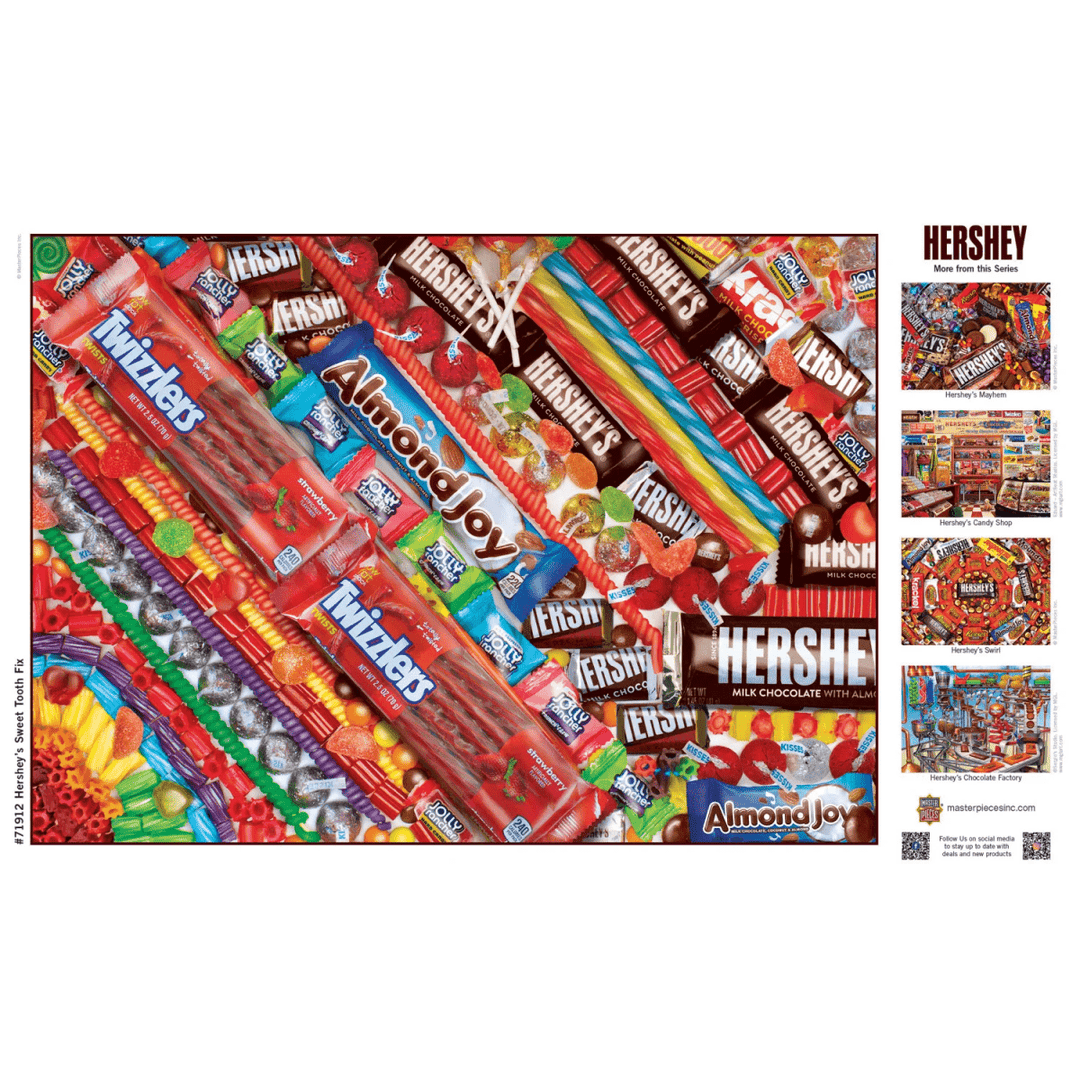 Hershey's Sweet Tooth Fix - 1000 Piece Jigsaw Puzzle-Puzzles-Tools 4 Teaching-Classroom Decor and More