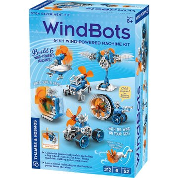WindBots: 6-in-1 Wind-Powered Machine Kit-Science & STEM-Tools 4 Teaching-Classroom Decor and More
