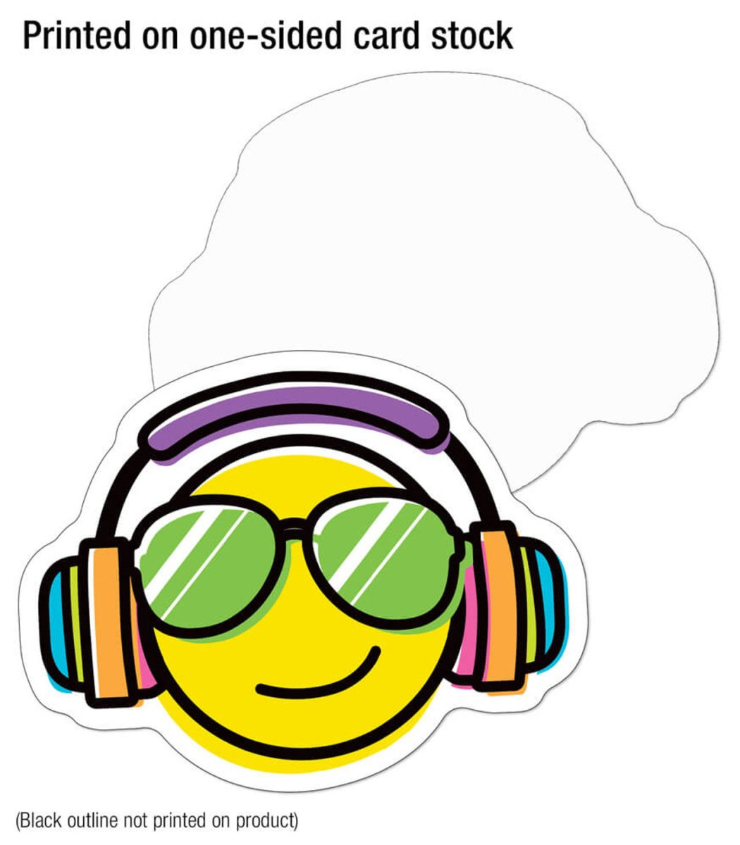 Kind Vibes Smiley Faces Cutouts - Tools 4 Teaching