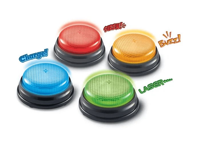 Lights & Sounds Answer Buzzers (Assorted)-Classroom Essentials-Tools 4 Teaching-Classroom Decor and More