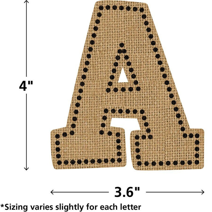 Burlap Bold Block 4" Letters Combo Pack-Letters-Tools 4 Teaching-Classroom Decor and More