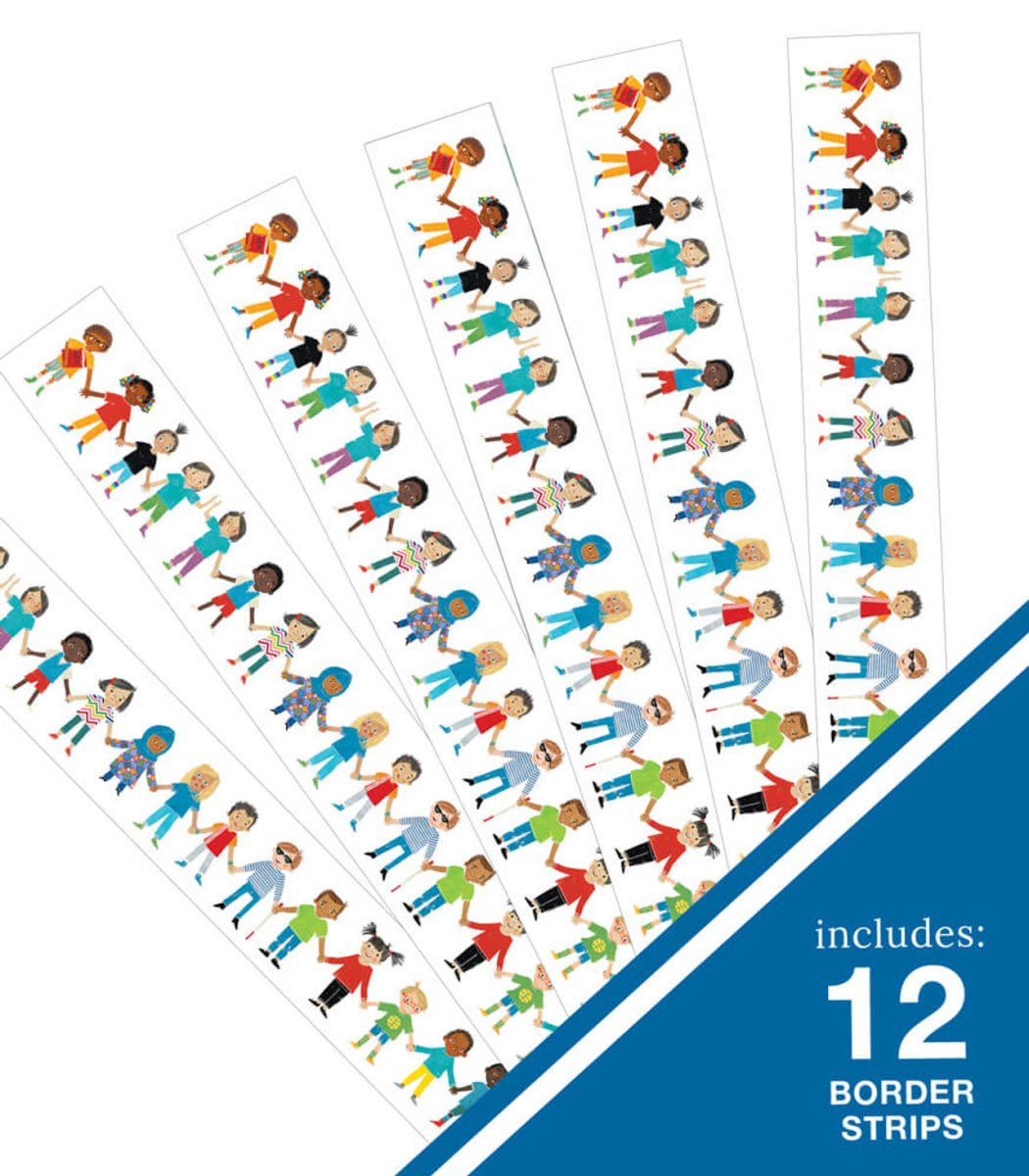 All Are Welcome: Kids Straight Bulletin Board Borders-Borders-Tools 4 Teaching-Classroom Decor and More