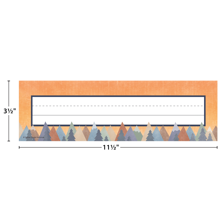 Moving Mountains Flat Name Plates-Nameplates & Name Tags-Tools 4 Teaching-Classroom Decor and More