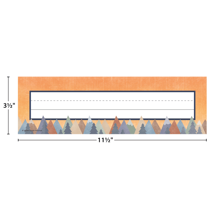 Moving Mountains Flat Name Plates-Nameplates & Name Tags-Tools 4 Teaching-Classroom Decor and More