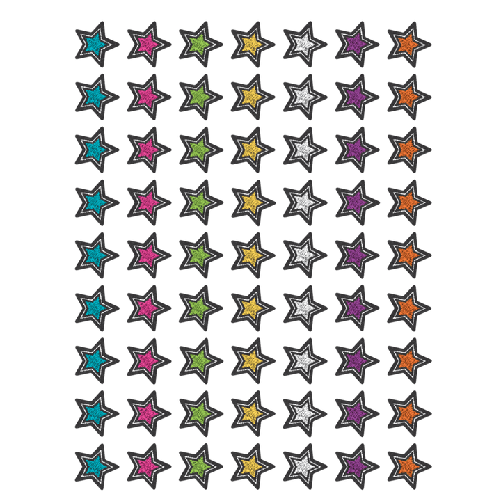 *Chalkboard Brights Stars Mini Stickers-Stickers-Tools 4 Teaching-Classroom Decor and More