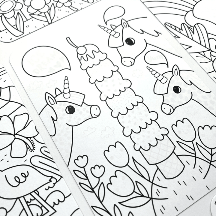 Undercover Art Hidden Pattern Coloring Activity Art Cards - Unicorn Friends-Activity Pads-Tools 4 Teaching-Classroom Decor and More