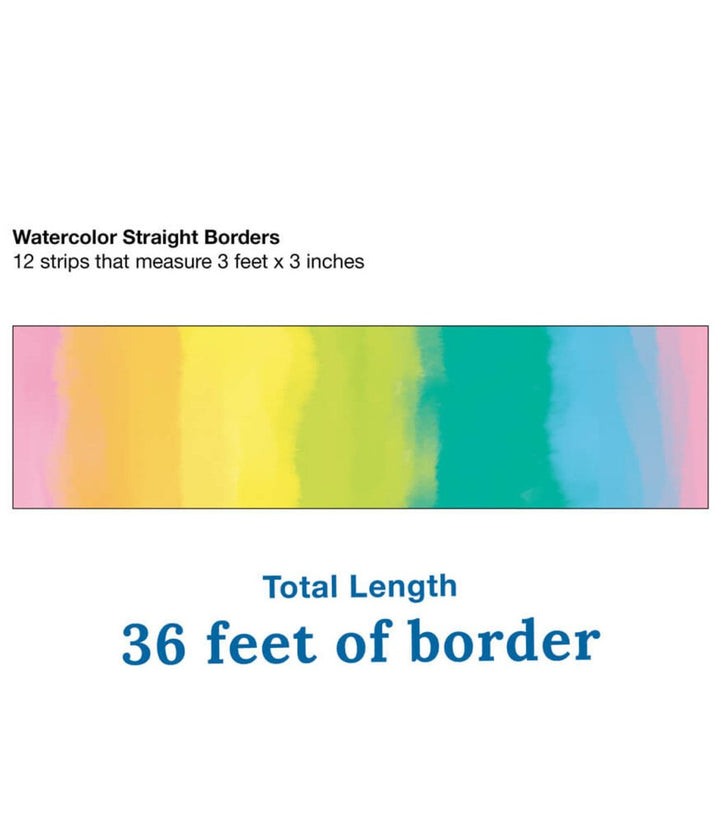 Creatively Inspired Watercolor Straight Bulletin Board Borders-Borders-Tools 4 Teaching-Classroom Decor and More