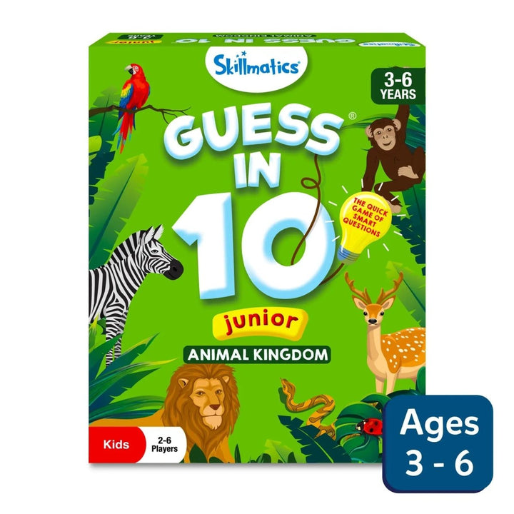 Guess in 10 Junior: Animal Kingdom | Trivia card game (ages 3-6)-Craft Activity-Tools 4 Teaching-Classroom Decor and More