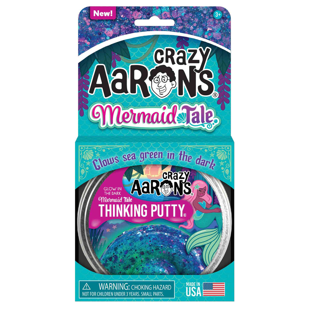Crazy Aaron's® - Glow In the Dark Mermaid Tale® Thinking Putty®-Thinking Putty-Tools 4 Teaching-Classroom Decor and More