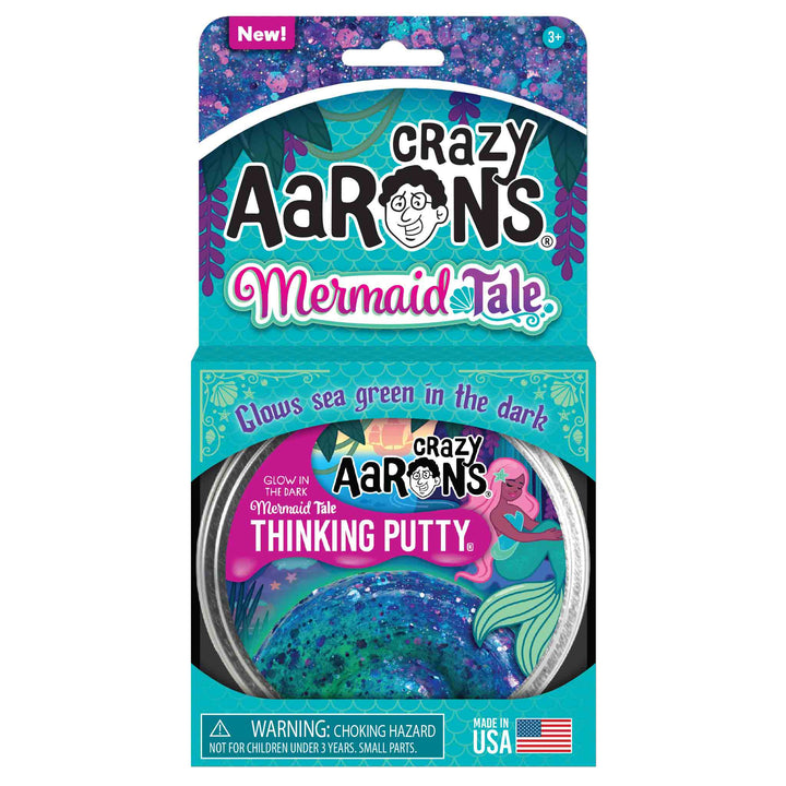 Crazy Aaron's® - Glow In the Dark Mermaid Tale® Thinking Putty®-Thinking Putty-Tools 4 Teaching-Classroom Decor and More
