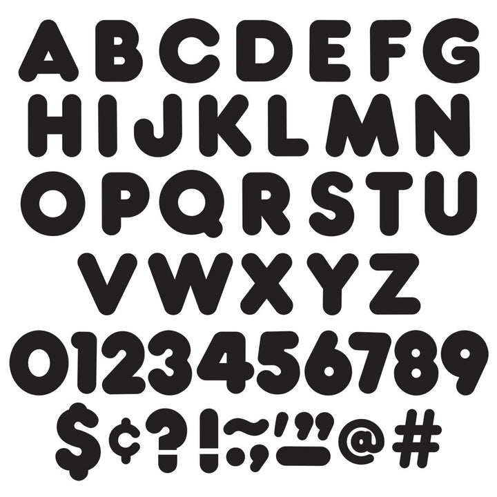 *Black 4-Inch Casual Uppercase Ready Letters®-Letters-Tools 4 Teaching-Classroom Decor and More