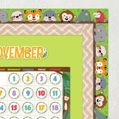 Jungle Friends EZ Border-Borders-Tools 4 Teaching-Classroom Decor and More