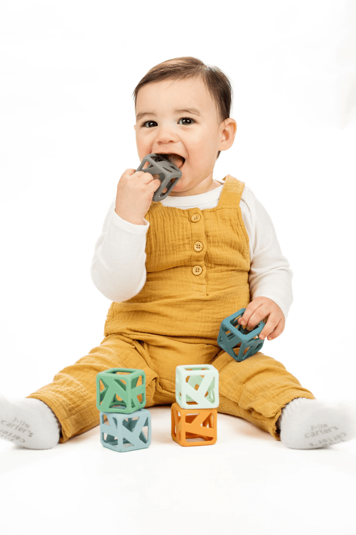 Stack N Chew - Mini Cubes - Earthy-Baby & Toddler-Tools 4 Teaching-Classroom Decor and More