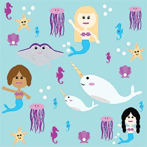 Mermaid Narwhals Learning Lovey Collection-Baby & Toddler-Tools 4 Teaching-Classroom Decor and More