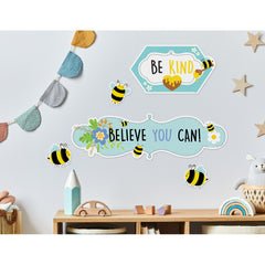 Busy Bee Positive Mini Bulletin Board-Mini Bulletin Boards-Tools 4 Teaching-Classroom Decor and More