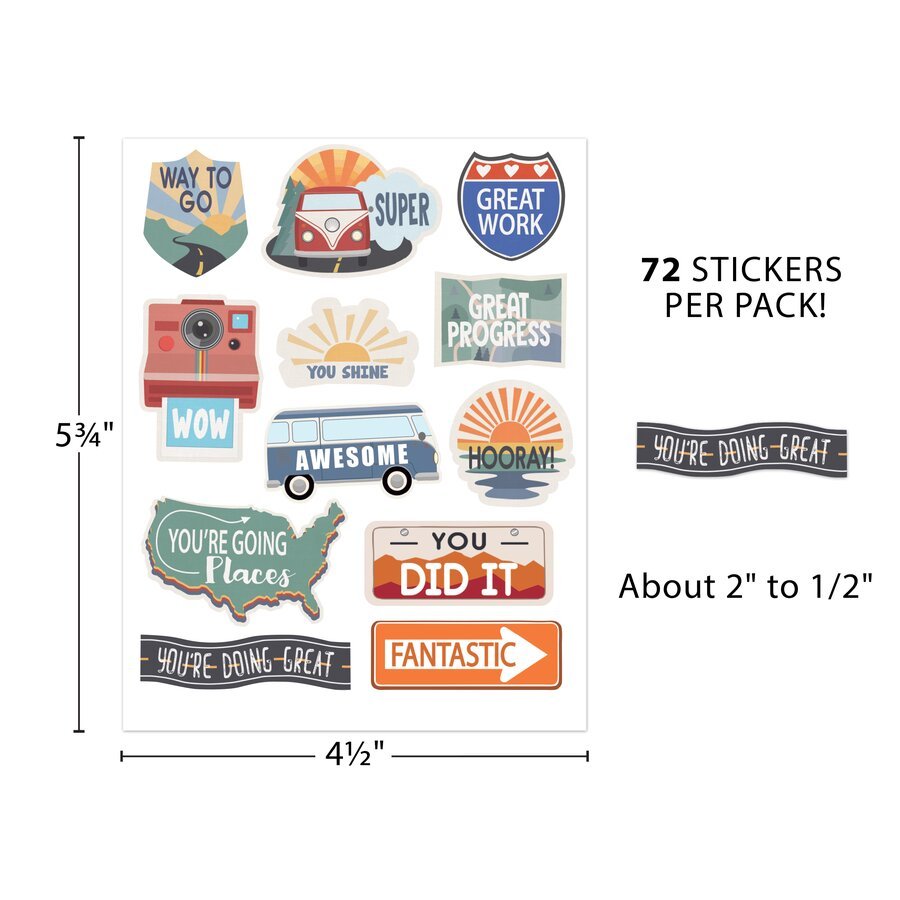 Moving Mountains Road Trip Stickers-Stickers-Tools 4 Teaching-Classroom Decor and More