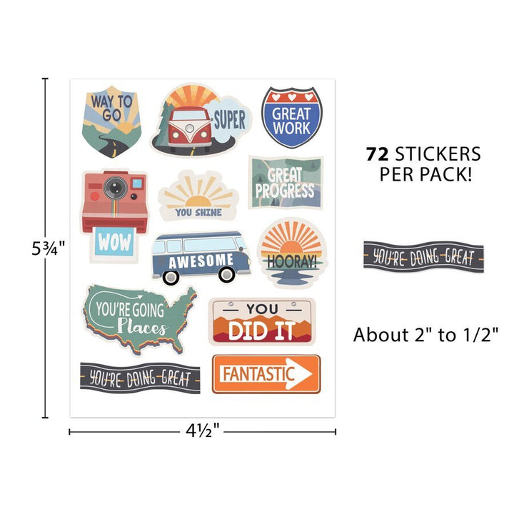 Moving Mountains Road Trip Stickers-Stickers-Tools 4 Teaching-Classroom Decor and More