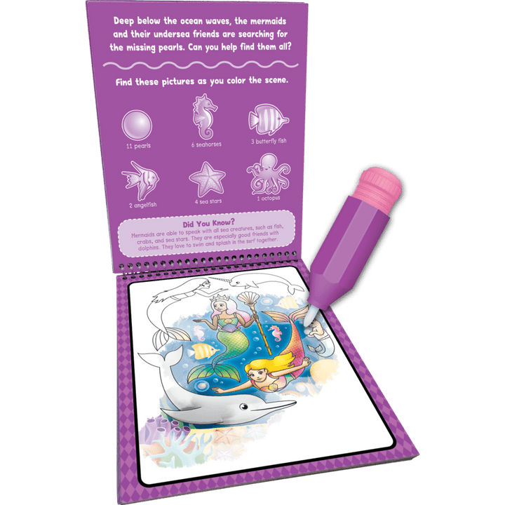 Princess, Mermaids, & Fairies Water Reveal-Activity Pads-Tools 4 Teaching-Classroom Decor and More